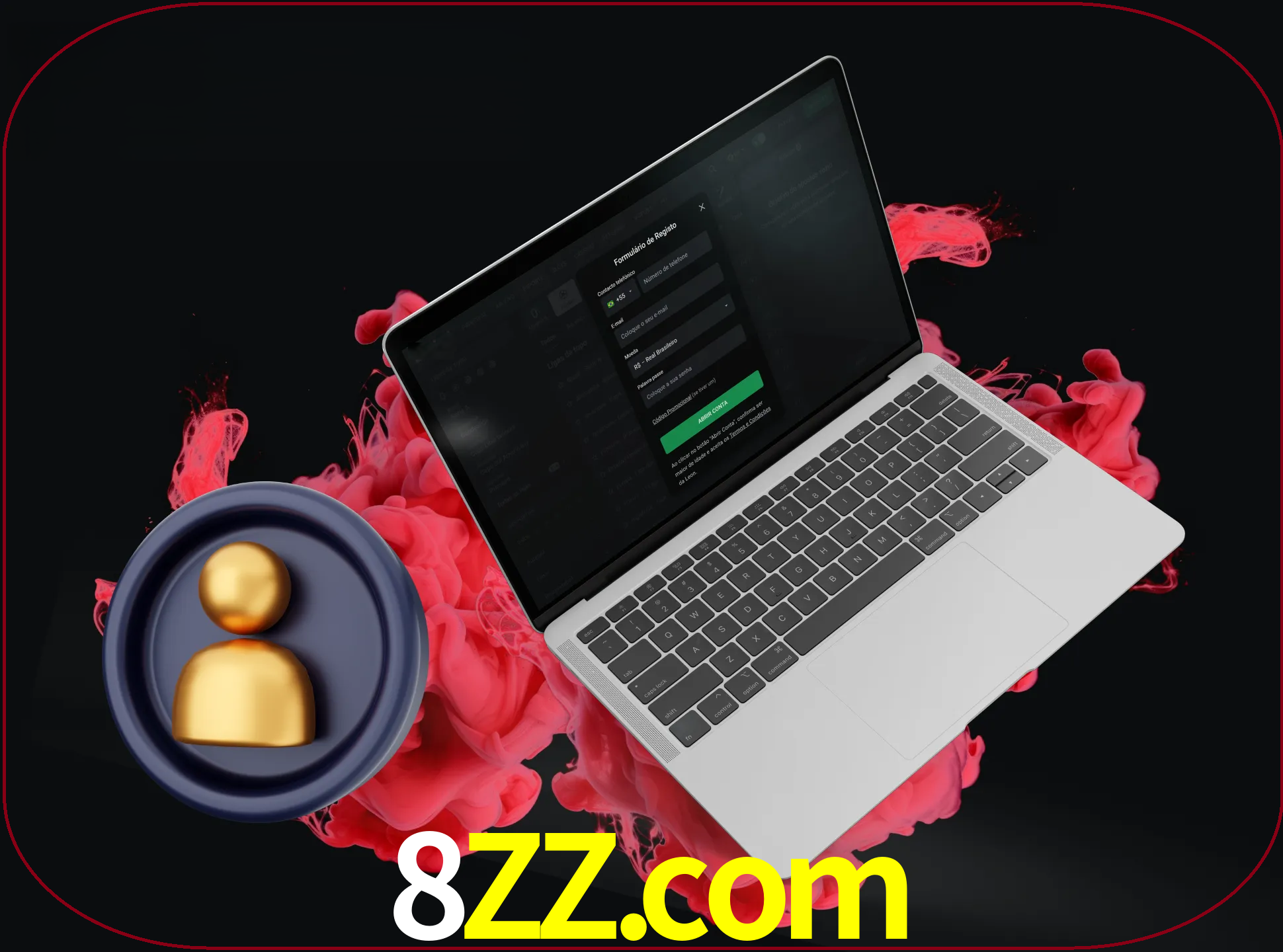 No cabeçalho do site 8zz, clique no botão que o levará a um formulário especial onde terá de introduzir as suas informações actuais.