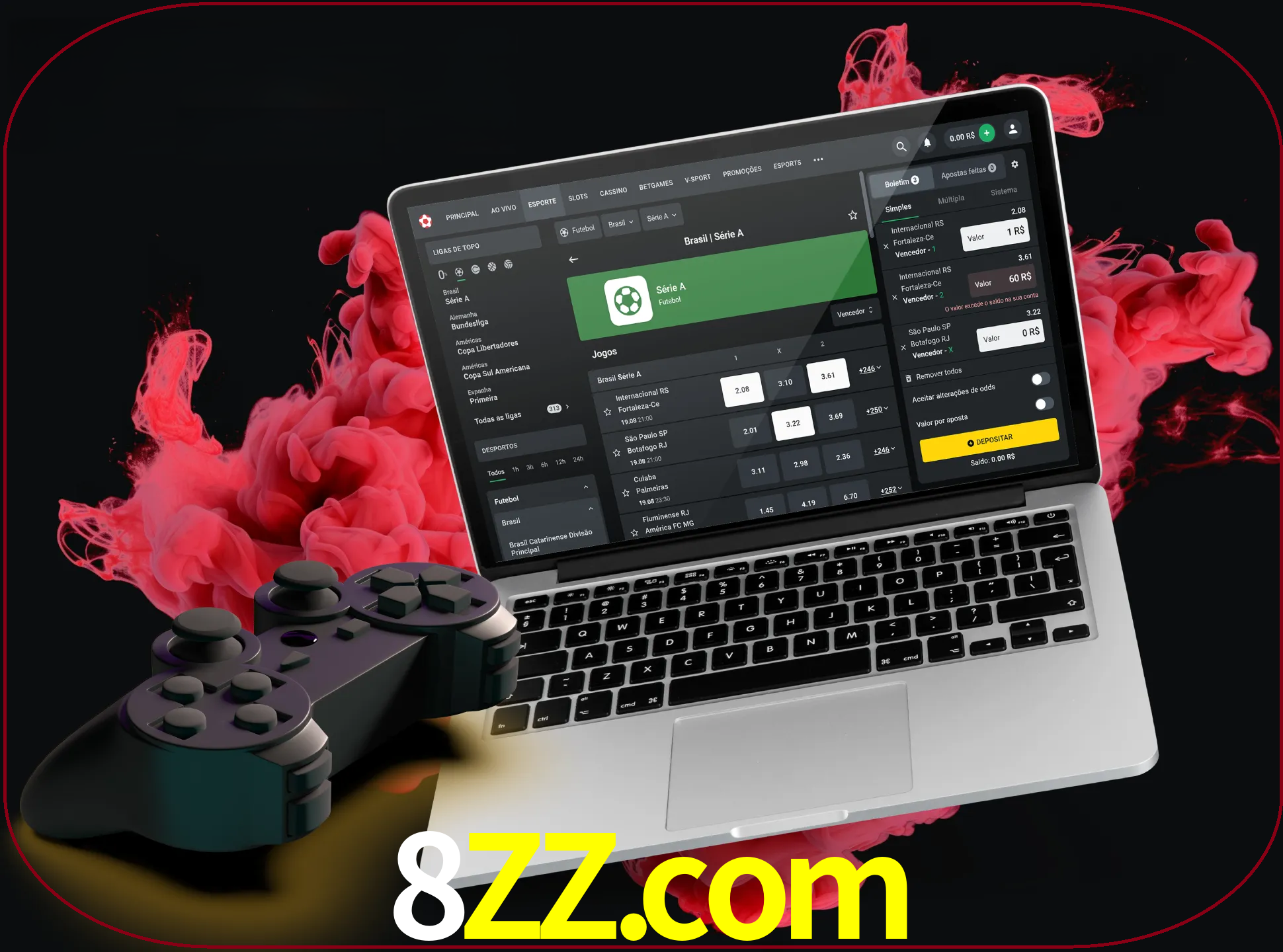 Visite a secção especial de jogos de vídeo em 8zz para descobrir em que jogos pode apostar e ganhar muito dinheiro.