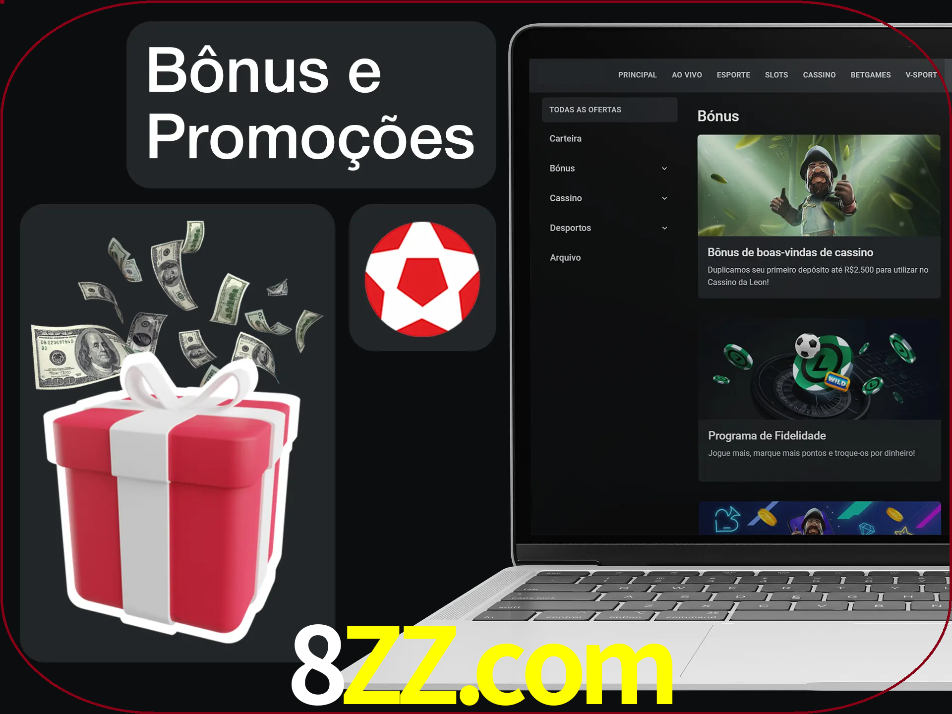 Verifique se há novos bônus e promoções.